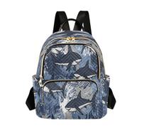 Ewusp Sharks - Mini mochila para mujer, acolchada, pequeña, a la moda, ligera, informal, para viajes, a, 26x13x32cm, moderno
