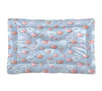 Ewusp Solid Hearts - Cama calmante para perros pequeños, medianos y grandes, lavable, colchón suave y acogedor para mascotas con parte inferior antideslizante, 60 x 46 x 4,5 cm