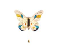 EWUYKMC Creative Butterfly Children's Bedroom Wall Light Transparent Acrylic Lampshade Three color Adjustable Light Wall Light Suitable for Indoor Bedside, Living Room, Dining Room