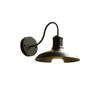 EWUYKMC Vintage industrial style wall lamp with black metal barn design suitable for bedrooms, living rooms, kitchens, corridors, hotels, cafes, offices, 24cm