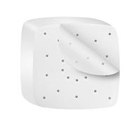 Ewwtrey 200 Piezas Papel de Pergamino para Freidora de Aire, 22 cm Papel de Pergamino Perforado, Papel de Vaporizador Cuadrado para Freidora de Aire, Cesta de Vapor
