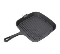 Ewxdghy Grill Pan Nonstick Cast Iron Skillet, Grill Frying Pan for Steak and Bacon, Ribbed Surface with Heat Resistant Handle, Fast Heat Conduction for Gas Electric Induction Stovetops (22cm)