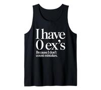 Ex Novio I Have 0 EXS Ruptura Divorcio Soltero Camiseta sin Mangas