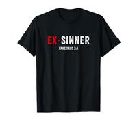 Ex-Sinner - Ephesians 2:8 Faith Bible Verse Grunge Text Camiseta
