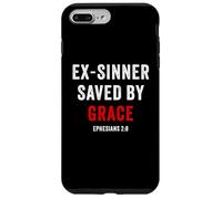 Ex-Sinner Saved by Grace - Ephesians 2:8 Faith Bible Verse Carcasa para iPhone 7 Plus/8 Plus