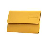 Exaclair Valor Foolscap Documento Wallet - Amarillo (paquete de 50)