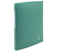 Exacompta 089498 - Carpeta de 4 anillas, lomo 15 mm, color verde