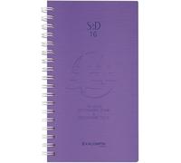 Exacompta - 1 agenda semanal SAD 16W Linicolor - Dimensiones: 9 x 16 cm - septiembre 2025 a diciembre de 2026 - Visuales aleatorios