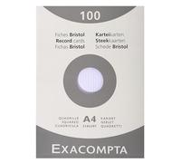 Exacompta 10 Estuches 100 Fichas 5x5 210 x 297 mm Blanco