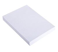 Exacompta - 10706E - Paquete de 100 tarjetas en papel de aluminio - puntos de cartulina sin perforar - tamaño 210 x 297 mm - papel Clairefontaine certificado PEFC - color blanco