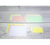 Exacompta - 10800SE - Paquete de 100 fichas de cartulina rayadas sin perforar - en film - compatibles con impresoras inkjet, láser y fotocopiadoras - formato 74 x 105 mm - color blanco