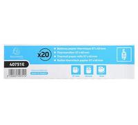 Exacompta 120 Rollos Tarjeta 57mmx40mm 55g/m² Sin BPA Longitud 18 m