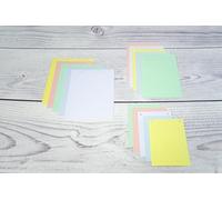 Exacompta 1200 Fichas 5x5 Perforadas en Film 125x200 mm Surtidas