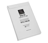 Exacompta 12514E - Recambio para bloque FAF número 4, formato 21 cm x 13,5 cm, se vende en caja de cartón individual recarga lisa, color blanco.