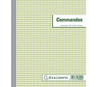 Exacompta 13104E, Libro formulario de orden comercial, Manifolds de comandos, 50 hojas dobles sin carbón, 21 x 18 cm