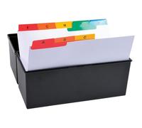 Exacompta 13998e paquete de 25 fichas separadores identifiées de A-Z con 16 x 21 cm), color blanco