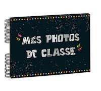 Exacompta - 16010E - Álbum Fotos con Espirales para Fotos de Clase - 50 Páginas Negras - 32 x 22 cm - Negro