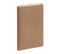 Exacompta 1607657E Eurotime 16 Baby Croco - Agenda de bolsillo (9 x 16 cm, semana de enero a diciembre de 2026, color avellana