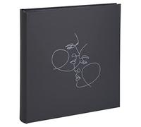 Exacompta - 16078E - Álbum de Fotos ART Book - 300 Fotos - 60 Páginas Negras - Formato 29 x 32 cm - Cubierta de Polipiel Negra Mate con Marcado Brillante