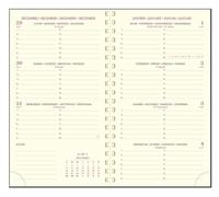 Exacompta 16822E Eurotime 16S - Recarga agenda de bolsillo en espiral (9 x 16 cm), semana de enero a diciembre de 2025