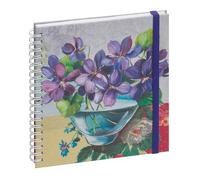 Exacompta 1805036E - Agenda semanal de oficina Lady 18S en espiral Sophie Adde - 15 x 17 cm - Enero a diciembre de 2025 - Visual Violetas