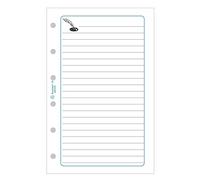 Exacompta 18215 - Recambio de hojas cuadriculadas de notas para agenda Exatime 17 (47 hojas), color blanco