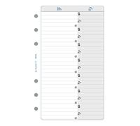 Exacompta 18216 - Recambio de hojas cuadriculadas de dirección y teléfono para agenda Exatime 17 (47 hojas), color blanco