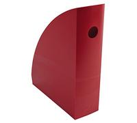 Exacompta - 18218D - Set de 6 Revisteros MAG CUBE - Dimensiones 26,6 x 8,2 x 30,5 cm - Para documentos en formato A4 y A4 maxi - Garantía 25 años - Color Rojo carmín opaco