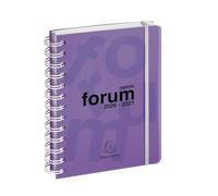 Exacompta - 184177E - Agenda diaria Forum Linicolor - 12 x 17 cm - Agosto 2023 a julio de 2024 - Color morado