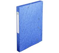 Exacompta 18505H - Carpeta de proyecto con goma, color azul, 25 mm, 25 unidades