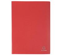 Exacompta 20 carpetas de fundas Opak A4 20 fundas antirreflejos rojo
