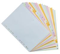 Exacompta 20 separadores cartulina pastel Forever 20 pestañas alfabéticas
