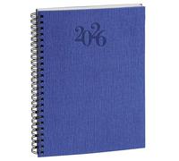 Exacompta 20642E - Agenda semanal de oficina, diseño de Horizontes 20 espiral, tarjeta Napura, 15 x 21 cm, enero a diciembre de 2024, varios colores