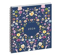 Exacompta - 2208022E - Agenda de bolsillo ecológica - Semana en dos páginas - Camino de maretas Eurotime 22W - Tapa de cartón - 18,5 cm x 22,5 cm - Enero de 2023 a diciembre de 2023 - Color Azul