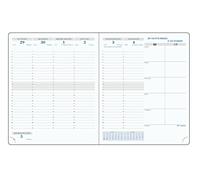 Exacompta 220842E SAS 22 - Recarga semanal sin parar, 18,5 x 22,5 cm, agosto de 2024 a agosto de 2025