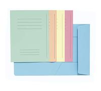 Exacompta 235000E - Lote de 50 Subcarpetas Super 250 Impresas y con 3 Solapas, Colores Surtidos