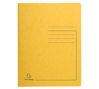 Exacompta 240229E - Carpeta archivadora con resorte para documentos perforados (355 g/m2), color amarillo