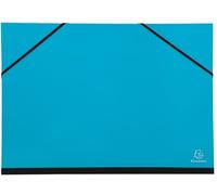 Exacompta - 25629E - Set de 5 cajas de dibujo Iderama - con gomas - interior de papel blanco - reverso de lona - dimensiones 26 x 33 cm - formatos para archivo A4 y 240 x 320 mm - colores surtidos