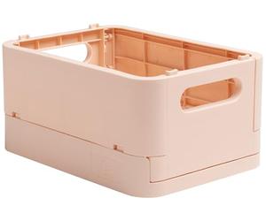 EXACOMPTA 27031D - Caja de almacenamiento plegable mini multiuso - Se entrega en plano - Tamaño A6+ - Dimensiones: 18,8 x 13,8 x 9,5 cm - Nude