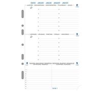Exacompta 28212E - Recambio de agenda Exatime 21, Multilingüe, Enero a diciembre 2020