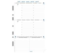 Exacompta 28212E - Recambio de agenda Exatime 21, Multilingüe, Enero a diciembre 2020
