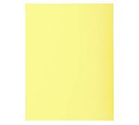 Exacompta - 340005E - Pack de 100 subcarpetas semirrígidas SUPER 160 g/m2 en colores pastel - subcarpetas certificadas PEFC™ - dimensiones 24 x 32 cm para formato A4 - color canario