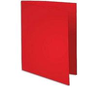 Exacompta 340012E - Lote de 100 Subcarpetas Super 180, Color Rojo