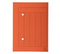 Exacompta 353509B Umlaufmappe (aus Recycling Karton 250 g, mit Organisationsdruck Forever, für Format DIN A4) 1 Stück orange