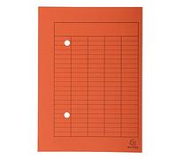 Exacompta 353509B Umlaufmappen (Reciclaje-Karton, 250g, Organisationsdruck, DIN A4) de color naranja 100er pack
