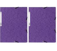 Exacompta 357608 - Carpeta con gomas y solapas, colores surtidos, 1 unidad (Paquete de 2)