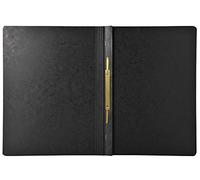 Exacompta - 380801B - Caja de 25 subcarpetas Iderama lamella en cartulina plastificada brillo 355 g/m² - subcarpetas certificadas FSC® - dimensiones 24 x 32 cm para documentos formato A4 - color negro