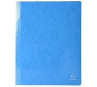 Exacompta - 380806B - Caja de 25 subcarpetas Iderama lamella en cartulina laminada brillante 355 g/m² - subcarpetas certificadas FSC® - dimensiones 24 x 32 cm para formato A4 - color azul claro