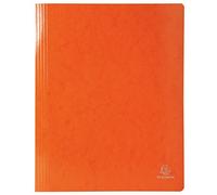 Exacompta - 380809B - Caja de 25 subcarpetas Iderama lamella en cartulina laminada brillante 355 g/m² - certificadas FSC® - dimensiones 24 x 32 cm para documentos formato A4 - color naranja