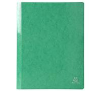 Exacompta - 380815B - Caja de 25 subcarpetas Iderama lamella en cartulina laminada brillante 355 g/m² - subcarpetas certificadas FSC® - dimensiones 24 x 32 cm para formato A4 - color verde oscuro